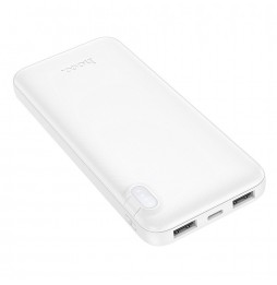 Hoco J128 Batteria Esterna Powerbank 10000mAh 2xUSB Micro-USB Type-C Bianco