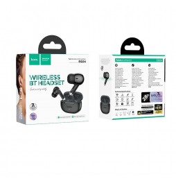 Hoco EQ24 Auricolari Wireless TWS Bluetooth 5.4 Nero Mezzanotte 7h Autonomia