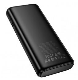 Hoco J158A Powerbank 10000 mAh 2A Doppia Uscita USB Indicatore LED Nero
