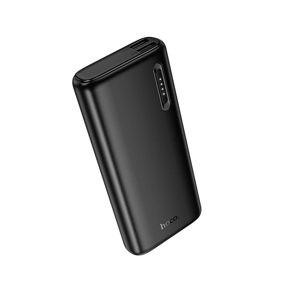 Hoco J158A Powerbank 10000 mAh 2A Doppia Uscita USB Indicatore LED Nero