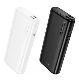 Hoco J158A Powerbank 10000 mAh 2A Doppia Uscita USB Indicatore LED Bianco