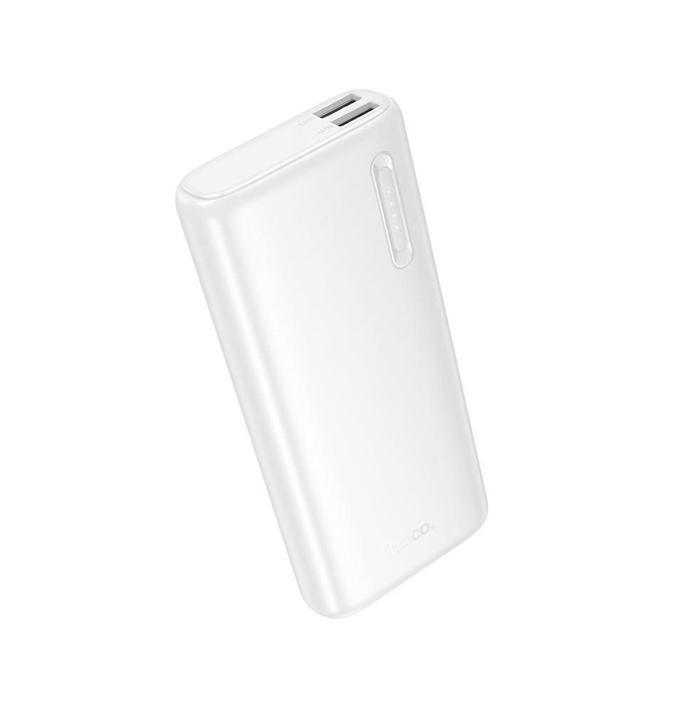 Hoco J158A Powerbank 10000 mAh 2A Doppia Uscita USB Indicatore LED Bianco