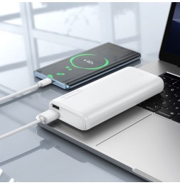 Hoco J158A Powerbank 10000 mAh 2A Doppia Uscita USB Indicatore LED Bianco