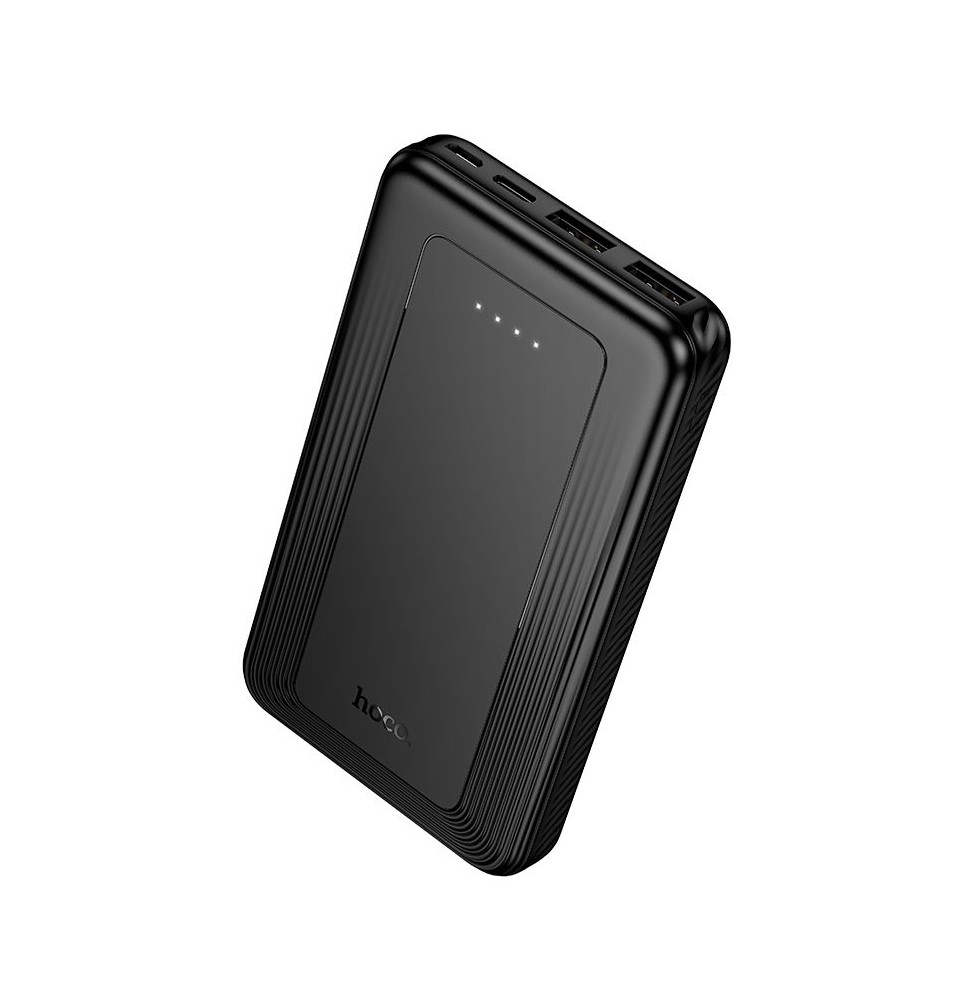 Hoco J165 Powerbank 10000 mAh 2A Slim Doppia Uscita USB Polimeri Di Litio Nero