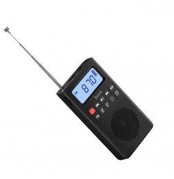 Hoco HI51 Radio Portatile Bluetooth 5.3 FM AM Lettore MP3 Scheda TF Nero