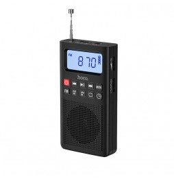 Hoco HI51 Radio Portatile Bluetooth 5.3 FM AM Lettore MP3 Scheda TF Nero
