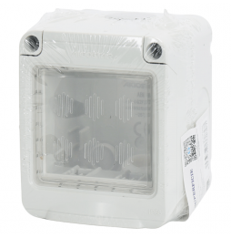 Aigostar Scatola Impermeabile 2 Moduli IP55 Serie ABM Compatibile Matix