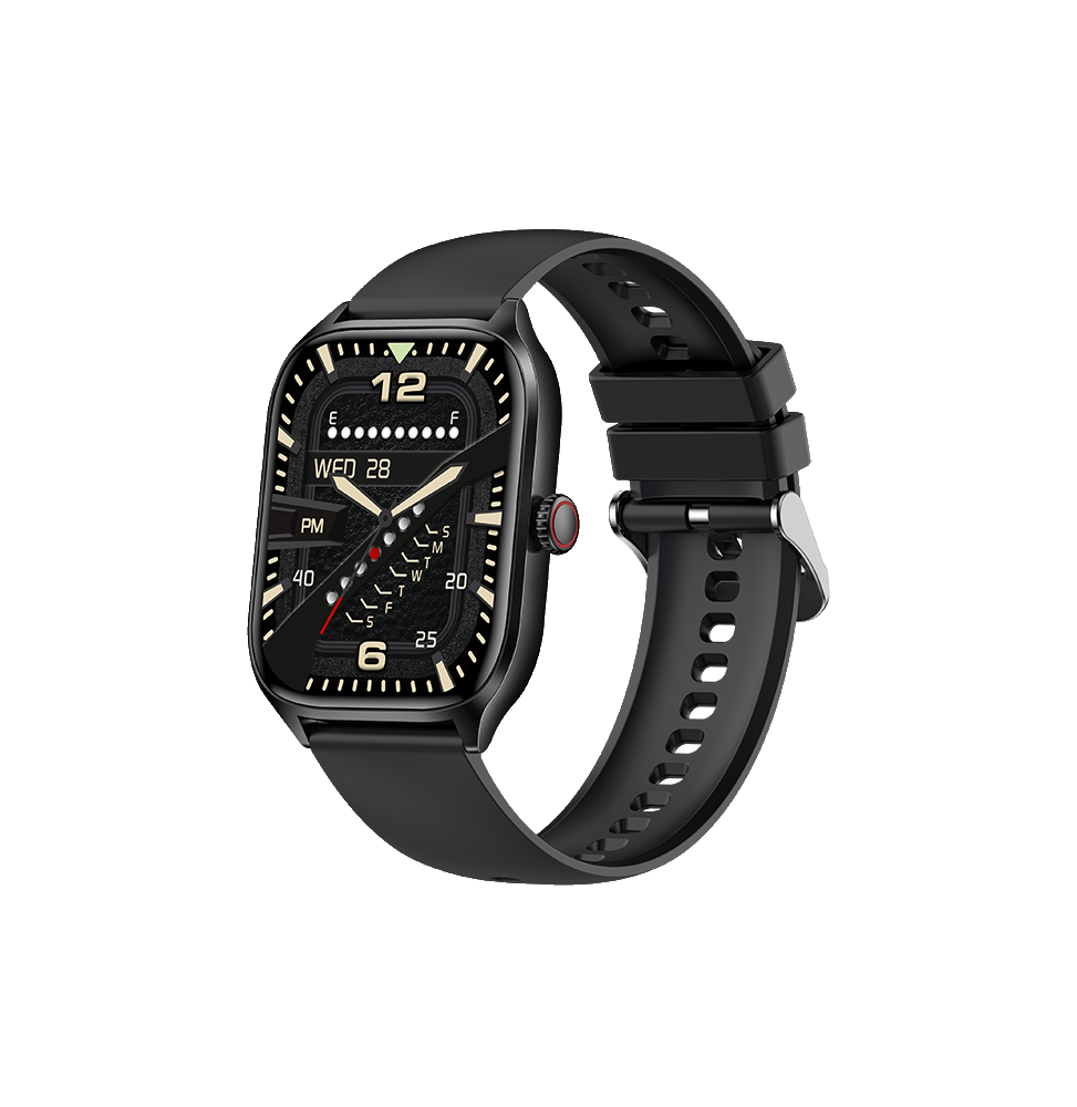 SGS Square Link Smartwatch 2.01" Chiamate BT Doppio Cinturino Easy Clip Brown