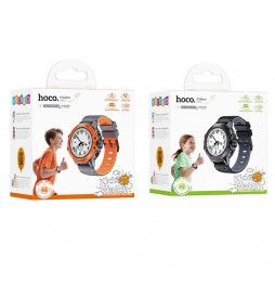 Hoco Y107 Smartwatch Per Bambini 4G GPS Videochiamate Tasto SOS IP54 Arancione