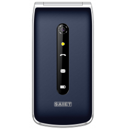 Saiet Vanto Cellulare Conchiglia Tasti Grandi SOS Foto Contatti USB-C Blu