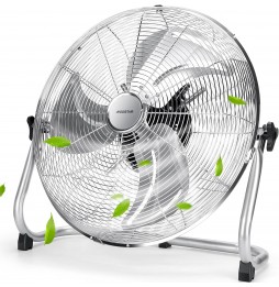Aigostar Ventilatore a Pavimento Cromato Alta...