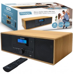 Mooov Micro HiFi Stereo 50W Bluetooth Lettore...