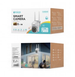 Unico Telecamera Esterno Wi-Fi PTZ 1080P Doppia Luce Visione Notturna Colori IP66