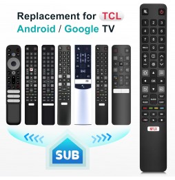 Unico Telecomando Compatibile TV TCL Pronto All'uso Pile Incluse Ricambio