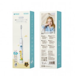 Unico Spazzolino Elettrico Intelligente Bambini ST5141 Impermeabile IPX7 Bianco 2 Testine