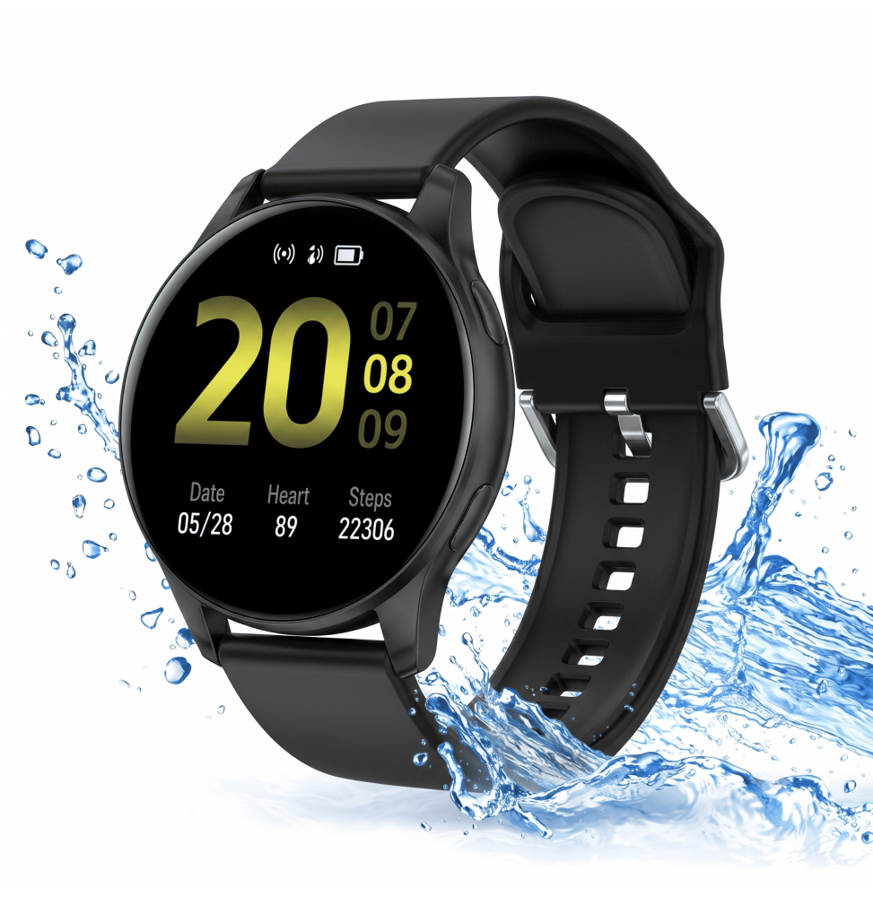 Unico Smartwatch Sport Chiamate Display HD 1.28" Bluetooth 5.0 Nero FitPro
