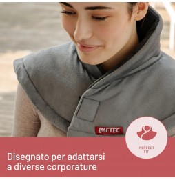 Imetec Intellisense Total Termoforo per Schiena Spalle e Cervicale Grigio 150W
