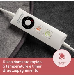 Imetec Intellisense Lumbar Termoforo per Zona Lombare Grigio con Fascia Elastica