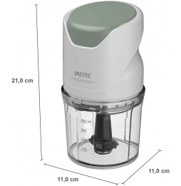 Tritatutto Imetec 0.4 litri Potenza 350 Watt Bianco Verde 7473 TritaCompact