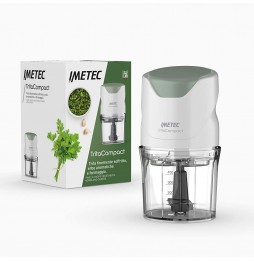 Tritatutto Imetec 0.4 litri Potenza 350 Watt Bianco Verde 7473 TritaCompact