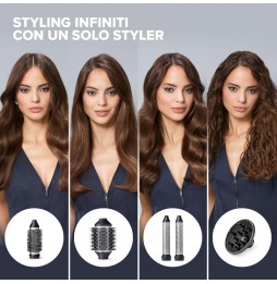 Imetec Bellissima Prodigy Styler Spazzola Digitale 6in1 Aria Calda Coanda 1200W