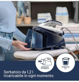 Imetec Rapidvapor Compact Ferro Stiro Caldaia 2200W Serbatoio 1.2L Bianco Blu