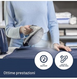 Imetec Rapidvapor Compact Ferro Stiro Caldaia 2200W Serbatoio 1.2L Bianco Blu
