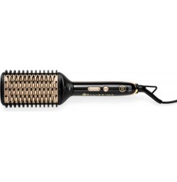 Imetec Bellissima Magic Shine Spazzola Lisciante Riscaldata Ioni Nero Oro 73W