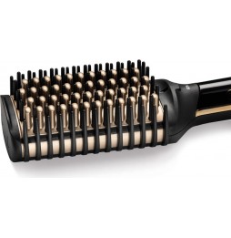 Imetec Bellissima Magic Shine Spazzola Lisciante Riscaldata Ioni Nero Oro 73W