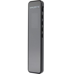 Majestic VR 38 Registratore Vocale Digitale 16GB Display TFT USB-C MP3 WAV Nero