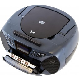 Majestic AH 2430 DAB Boom Box Portatile Lettore CD Radio DAB+ FM Cassette Nero