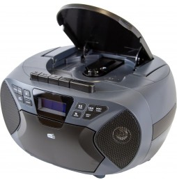 Majestic AH 2430 DAB Boom Box Portatile Lettore CD Radio DAB+ FM Cassette Nero