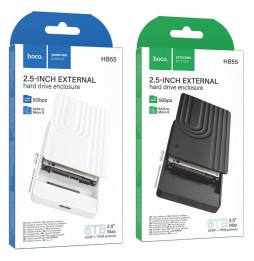 Hoco HB55 Case Box Esterno HDD SSD 2.5 SATA USB 3.0 Micro-B Fino a 6TB Nero