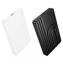 Hoco HB55 Case Box Esterno HDD SSD 2.5 SATA USB 3.0 Micro-B Fino a 6TB Nero
