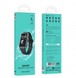 Hoco Y34 Smartwatch 1,47 TFT IP67 Chiamate Bluetooth 180mAh App Dee Fit Nero