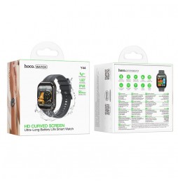 Hoco Y44 Smartwatch 1,83 HD IP68 Chiamate Bluetooth 1000mAh FitCloudPro Nero