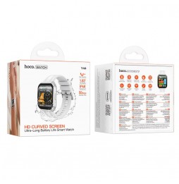 Hoco Y44 Smartwatch 1,83 HD IP68 Chiamate Bluetooth 1000mAh FitCloudPro Argento