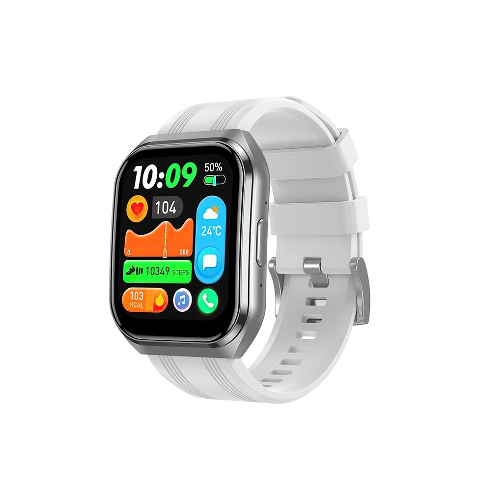 Hoco Y44 Smartwatch 1,83 HD IP68 Chiamate Bluetooth 1000mAh FitCloudPro Argento