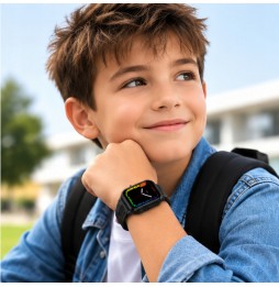 Hoco Y108 Smartwatch Bambini 4G GPS Wi-Fi Tasto SOS SIM IPX7 SeTracker2 Nero
