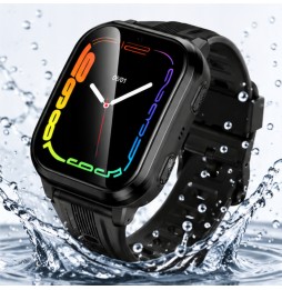 Hoco Y108 Smartwatch Bambini 4G GPS Wi-Fi Tasto SOS SIM IPX7 SeTracker2 Nero