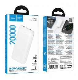 Hoco J153A Power Bank 20000mAh 10W 2x USB A Type C Micro USB Display LED Bianco