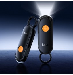 Hoco E99 Localizzatore Compatibile Apple Find My Torcia Allarme 120dB Chiavi Nero