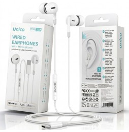 Unico EP1455 Auricolari Type C Semi In Ear Cavo...