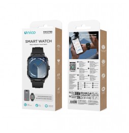 Unico SW2788 Smartwatch Sportivo 2.01 Pollici Bluetooth 5.4 App HryFine Nero