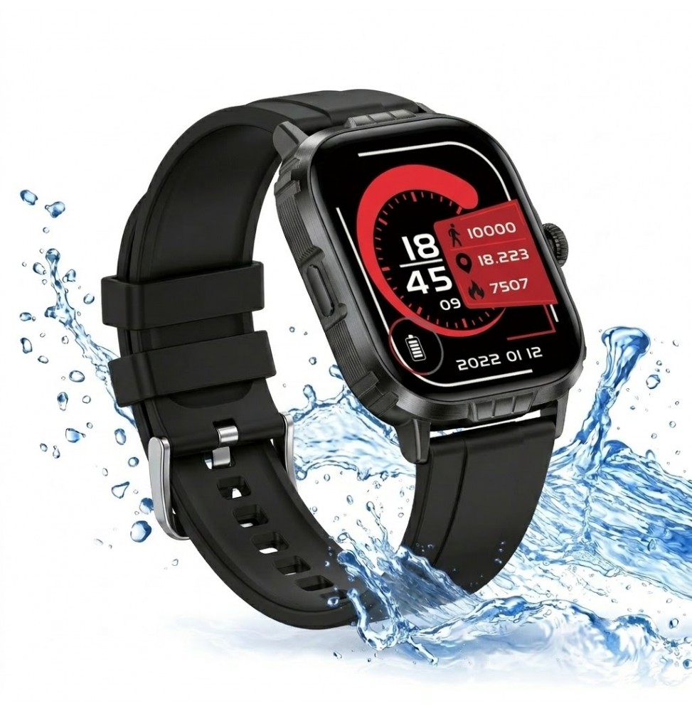 Unico SW2788 Smartwatch Sportivo 2.01 Pollici Bluetooth 5.4 HryFine Nero