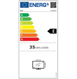 Eko K40FSTC Smart Tv LED 40" Pollici Full HD Tizen Dolby Audio DVB-T2 S2 Wi-Fi