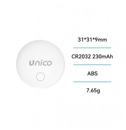 Unico AL5266 Localizzatore Certificato Apple Find My iOS 14.5 Batteria CR2032 Custodia