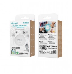 Unico AL5266 Localizzatore Certificato Apple Find My iOS 14.5 Batteria CR2032 Custodia