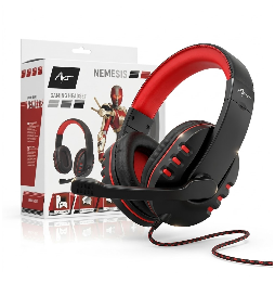 Art Nemezis Cuffie Gaming Microfono Retrattile Cavo 2.4m Mini Jack PS4 PS5 PC