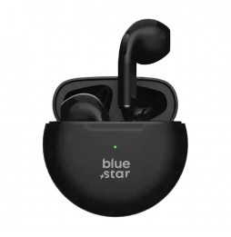 Blue Star Circle Beat TX3 Auricolari Wireless TWS Bluetooth 5.3 Microfono Nero